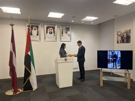 Uae Embassy Riga On Twitter In Her Capacity As The Dean Of The