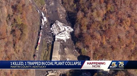 Officials 1 Dead 1 Trapped After 11 Story Coal Plant Collapse In