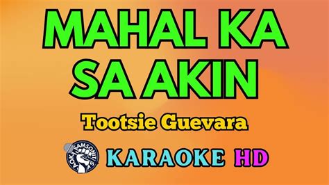 Mahal Ka Sa Akin Karaoke By Tootsie Guevara K Hd Samsonites Youtube