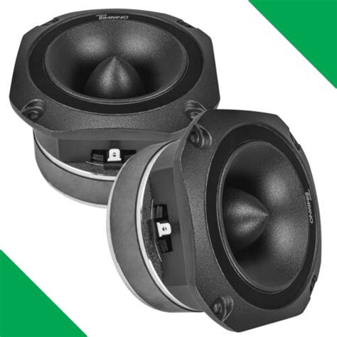 2 4 SUPER TWEETER TIMPANO 900WATTS MAX TPT ST25 BLACK BULLET 8 OHMS