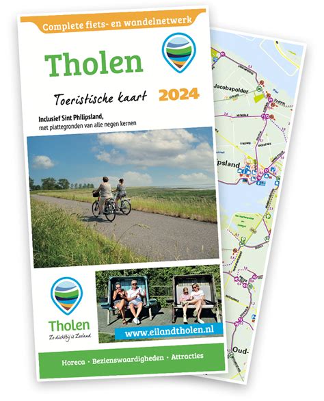 Tholen Toeristische Kaart 2024 Het Complete Fiets En Wandelnetwerk