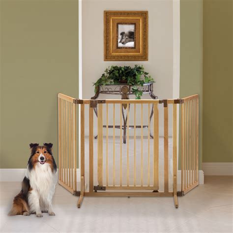 Freestanding Dog Gates | Modern, Wooden Puppy Gate by Richell USA