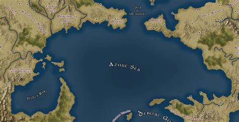 Azure Sea Geographic Location In The World Of Oerth Dandd 35e Greyhawk