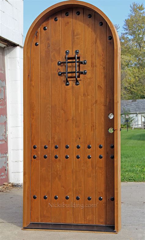 Rustic Round Top Doors Rustic Arch Top Entry Doors