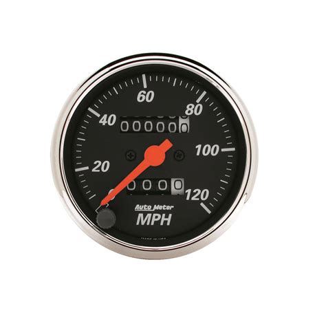 Autometer Designer Black 3 18 120 Mph Mechanical Speedometer Gauge