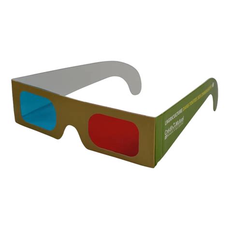 Personalized Custom Red Blue Cyan Paper Anaglyph 3d Glasses Buy Anaglyph 3d Glassesred Cyan