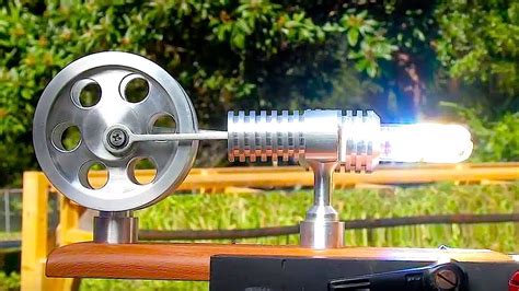 Stirling Engine Fresnel Lens On A Steek Solar Powered Stirling Engine Youtube