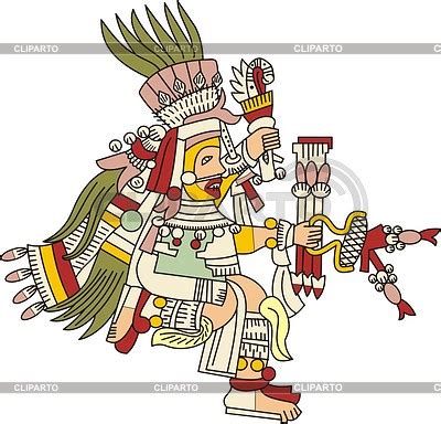 Mixcoatl - aztec god of hunt | Stock Vector Graphics | CLIPARTO