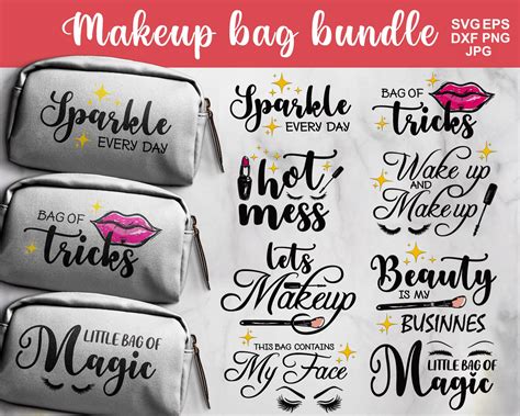 Makeup Bag Svg Makeup Bag Svg Bundle Makeup Svg Makeup Bag Etsy Uk