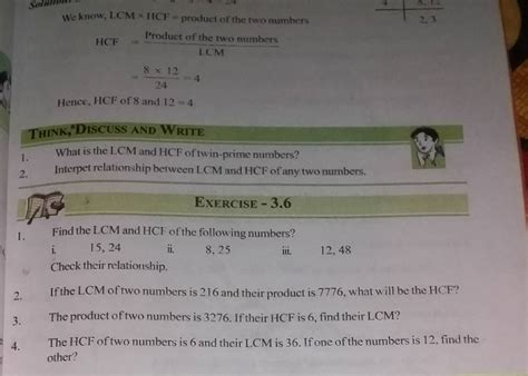 We Know LCM HCF Product Of The Two Numbers HCF LCM Product Of The Tw