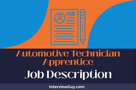 Automotive Technician Apprentice Job Description [updated For 2024]