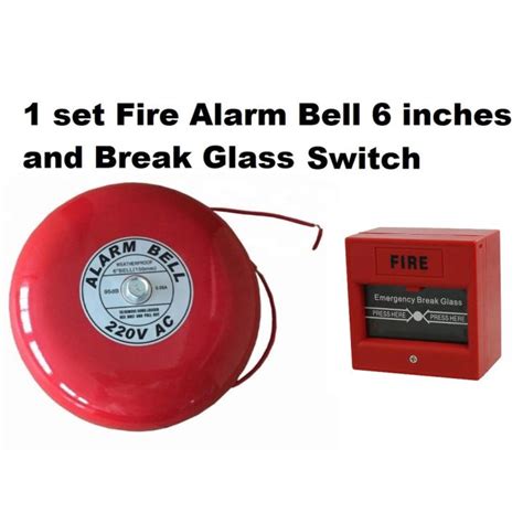 Fire Alarm System Set Fire Alarm Bell Inches Diameter V With Break