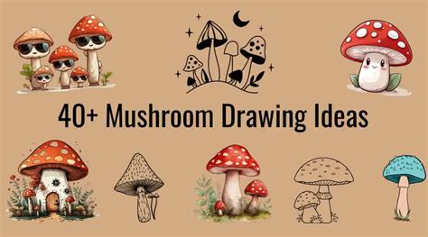 40 Whimsical Mushroom Drawing Ideas With Cottagecore Vibes