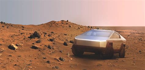 Photo Tesla Cybertruck On Mars