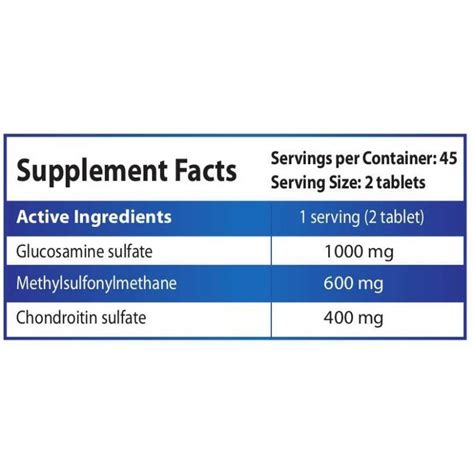 Ostrovit Glucosamine MSM Chondroitin 90 Tablete Glucozamina