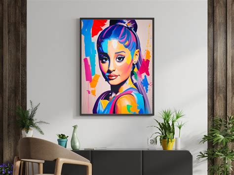 Ariana Grande Wall Art Ariana Canvas Art: Ariana Grande - Etsy