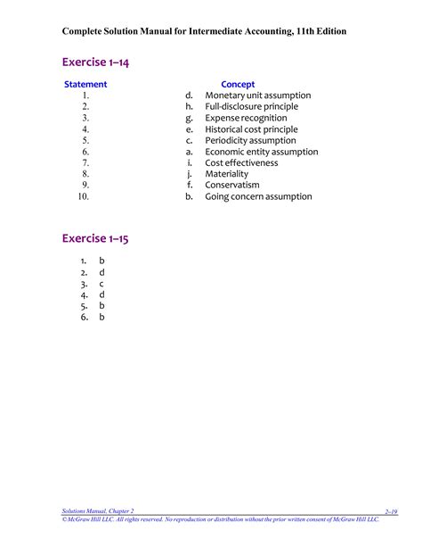 Solution Manual For Intermediate Accounting Th Edition By David