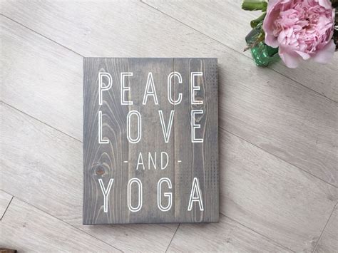 Peace Love And Yoga Yoga Studio Decor Yoga Decor Studio Decor Yoga