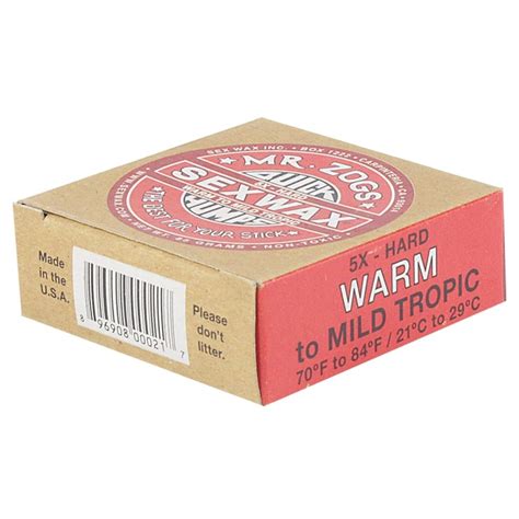 Parafina Sex Wax Warm To Mild Tropic Surf Alive