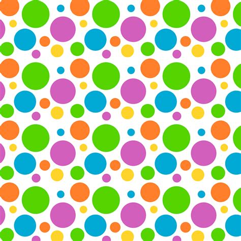 Pink And Green Polka Dots Background