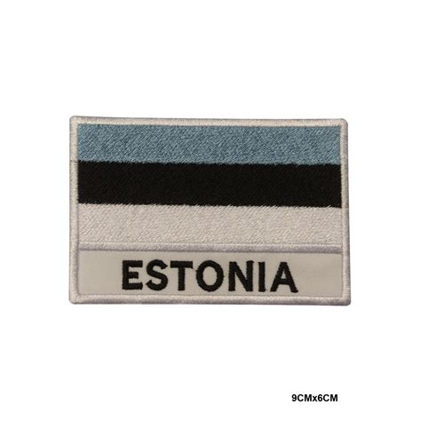 Estonia National Flag Iron On Patch Sew On Patch Embroidered Etsy