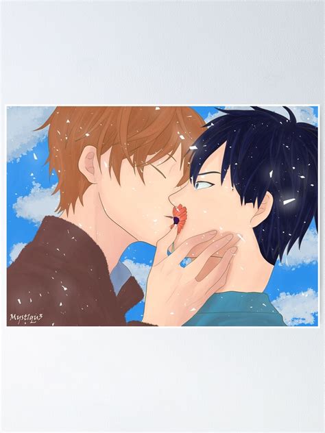 Mafuyu Sato And Ritsuka Uenoyama Kiss Given Bl Poster By Myst1qu3 Redbubble