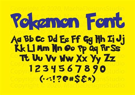 Pokemon Font Svg Pokemon Alphabet Svg Pokemon Svg Pokemon Letters