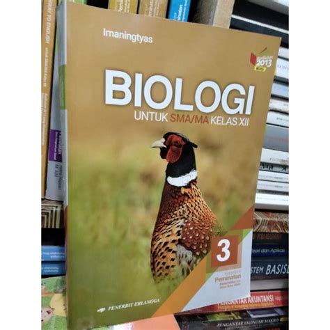 Jual Buku Biologi Kelas XII 12 3 Sma Erlangga By Irnaningtyas Shopee