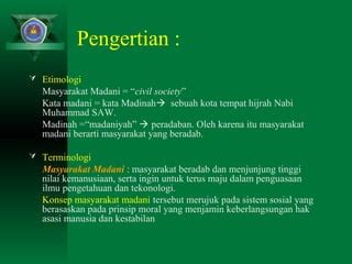 Masyarakat Madani Ppt