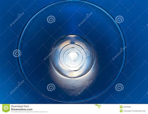 Blue Plastic Tunnel In Playground Stock Photo Image Of Tunnel