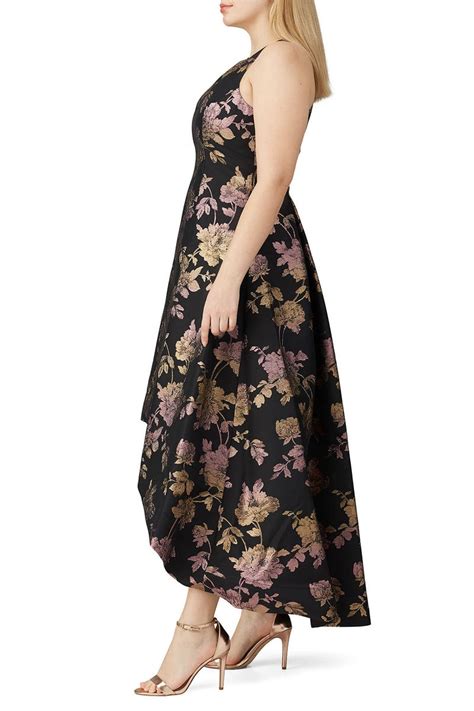 Floral Metallic Jacquard Gown By Aidan Aidan Mattox Rent The Runway