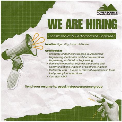 PESO - 𝑵𝑶𝑾 𝑯𝑰𝑹𝑰𝑵𝑮: 𝑷𝒐𝒘𝒆𝒓𝑺𝒐𝒖𝒓𝒄𝒆 𝑷𝒉𝒊𝒍𝒊𝒑𝒑𝒊𝒏𝒆𝒔 𝑬𝒏𝒆𝒓𝒈𝒚, 𝑰𝒏𝒄. 📣 Job seekers