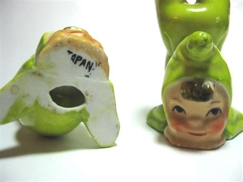 Ceramic Pixie Figurines Retro Vintage