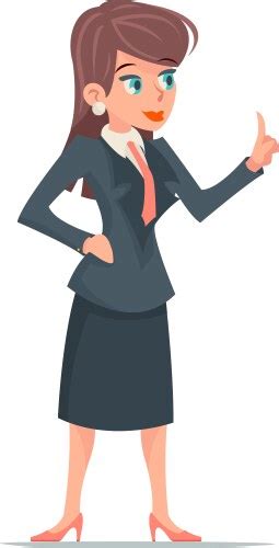 Sad Businesswoman Thinking Royalty Free Vector Image