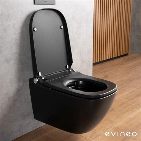 Evineo Ineo Wc Lavant Suspendu Softcube Noir Mat Be Bm Reuter