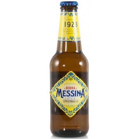 Birra Messina 33 Cl Classica Lager In Bottiglietta Di Vetro