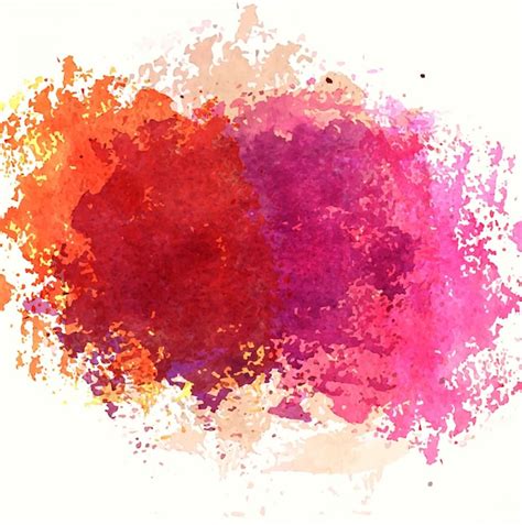 vector colorful watercolor stain design