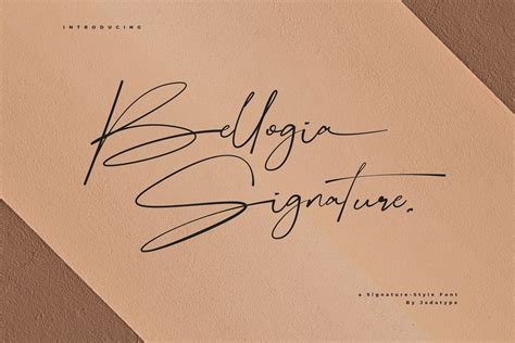 Descargar Fuente Bellogia Signature Gratis En Ifont