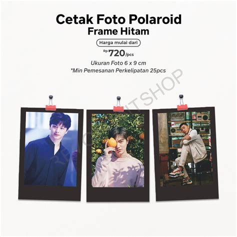 Jual Cetak Foto Polaroid Min Pemesanan Perkelipatan Pcs Shopee