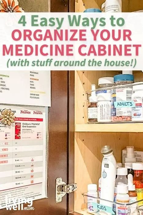 How To Organize A Medicine Cabinet In 4 Easy Steps