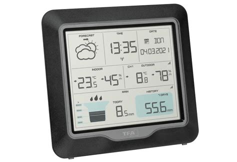 Funk Wetterstation Rain Pro Von TFA DOSTMANN Schwarz