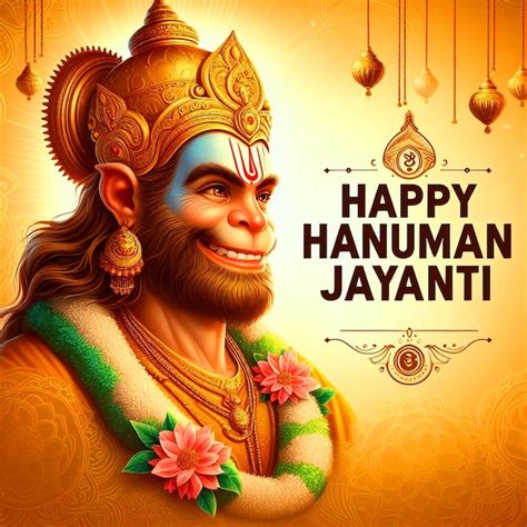 Premium Photo Happy Hanuman Jayanti Festival Background