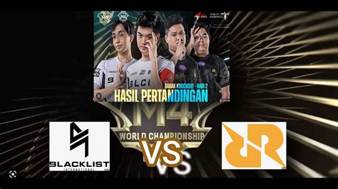 RRQ HOSHI VS BLACKLIST INTERNATIONAL MACTH 1 BABAK ELIMINASI YouTube