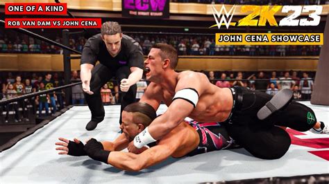 Wwe 2k23 John Cena Showcase 1st Match One Of A Kind Rob Van Dam Vs John Cena Youtube