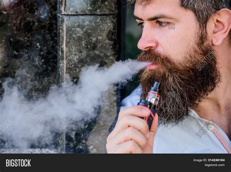 Man Beard Breathe Out Image And Photo Free Trial Bigstock