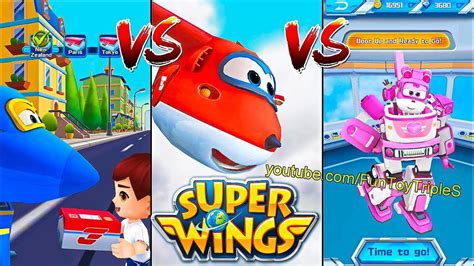 Super Wings Jett Run Players Jerome Vs Jett Vs Dizzy Paris