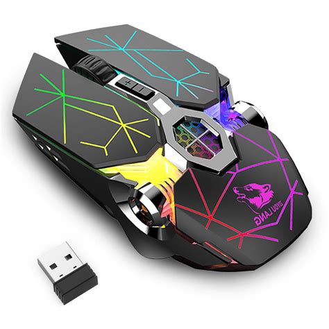 Buy Tsv Wireless Gaming Mouse Usb 24g Rechargeable Rgb Backlit Gaming