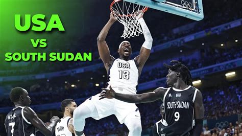 Team USA Vs South Sudan USA Men S Basketball Paris Olympics 2024