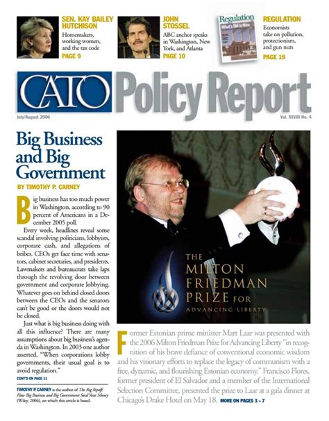 Policy Report July August 2006 Cato Institute