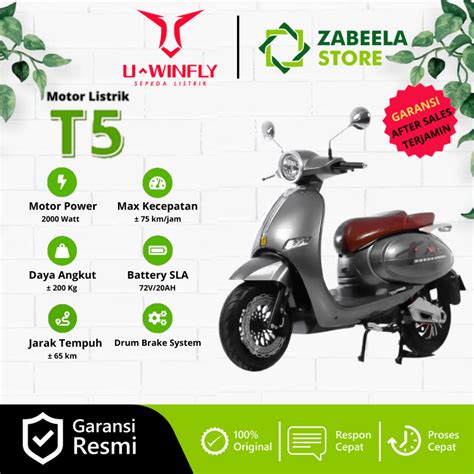 Jual Sepeda Motor Listrik Uwinfly T Vespa W V Ah Murah Bandung